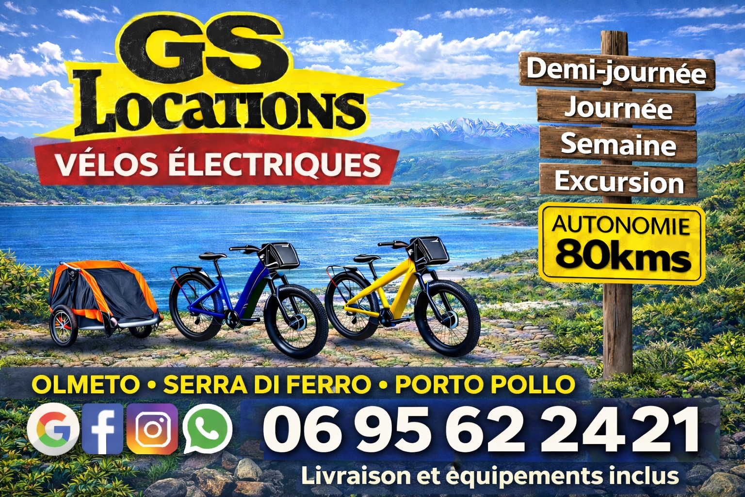 Balade vélo électrique Olmeto Porto Pollo Valinco