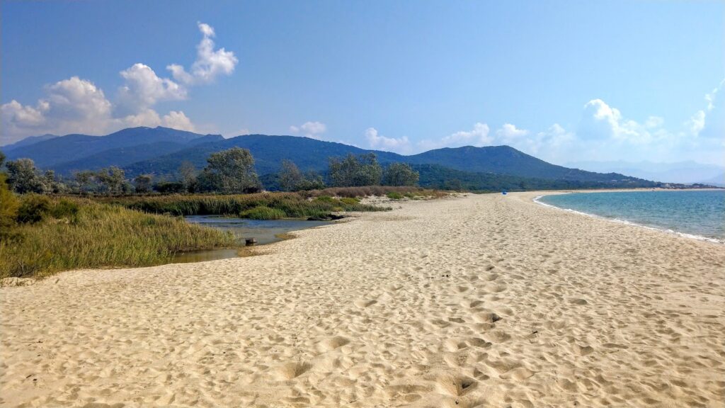 Plage du Taravo près de Porto Pollo